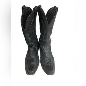 Cuadra made in Mexico cowboy boots size 9 US full quill ostrich Bw3